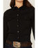 Image #3 - RANK 45® Women's Outdoor Vented York Riding Long Sleeve Snap Western Shirt, Black, hi-res