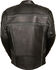 Image #3 - Milwaukee Leather Men's Reflective Band Scooter Jacket - Big 5X, Black, hi-res