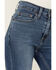 Image #2 - Levi's Women's Dark Wash Wait High Rise 725 Slit Hem Stretch Bootcut Jeans, Dark Wash, hi-res