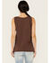 Image #4 - Cleo + Wolf Women's Naughty Is Nice Graphic Tank, Chocolate, hi-res
