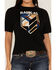 Image #3 - RANK 45® Women's Emblem Logo Graphic Tee, Black, hi-res