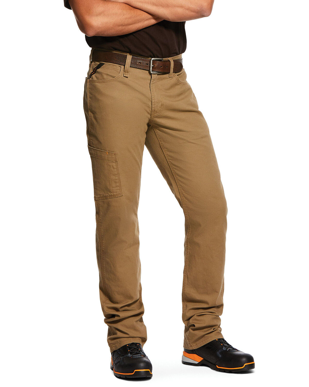 Image #2 - Ariat Men's Khaki Rebar M4 Made Tough Durastretch Straight Leg Work Pants - Big, Beige/khaki, hi-res