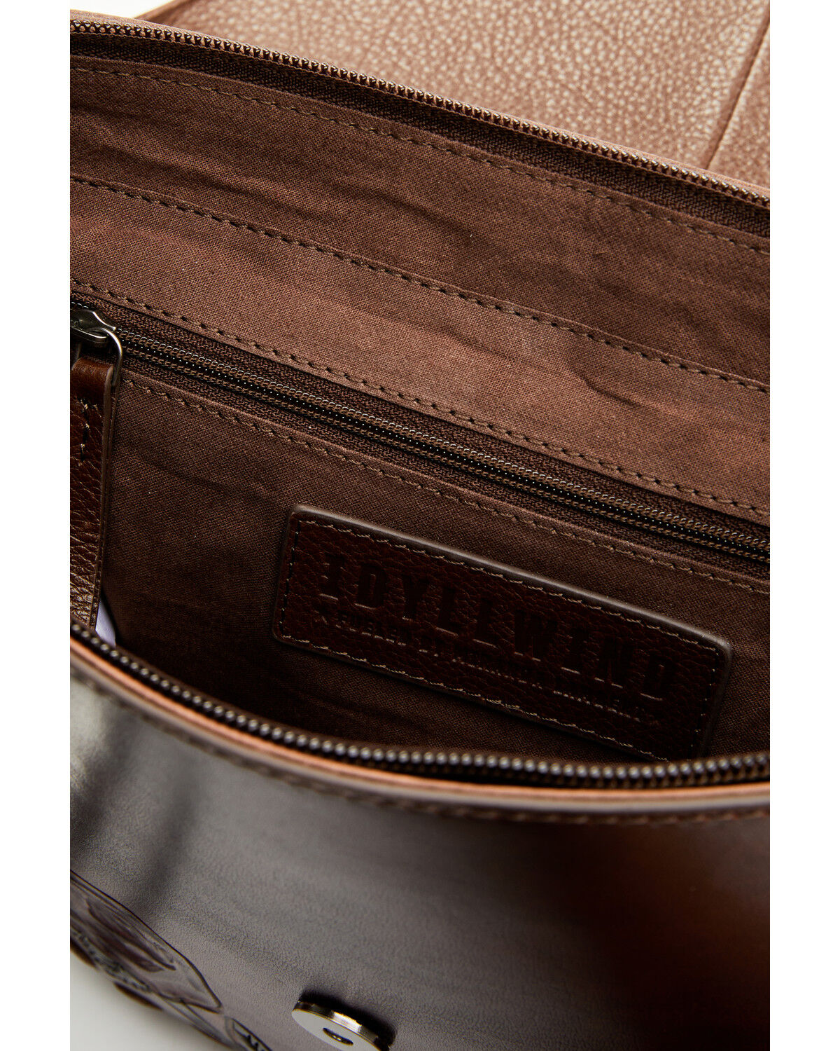 Image #4 - Idyllwind Women's Lenora Longhorn Tooled Leather Crossbody Bag, Brown, hi-res