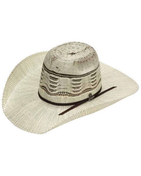 Image #1 - Ariat Punchy Straw Cowboy Hat , Natural, hi-res