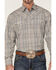 Image #3 - Stetson Men's Smoke Plaid Long Sleeve Snap Western Shirt, Grey, hi-res
