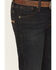 Image #2 - Wrangler Boys' Dark Wash Bootcut Denim Jeans, Dark Wash, hi-res