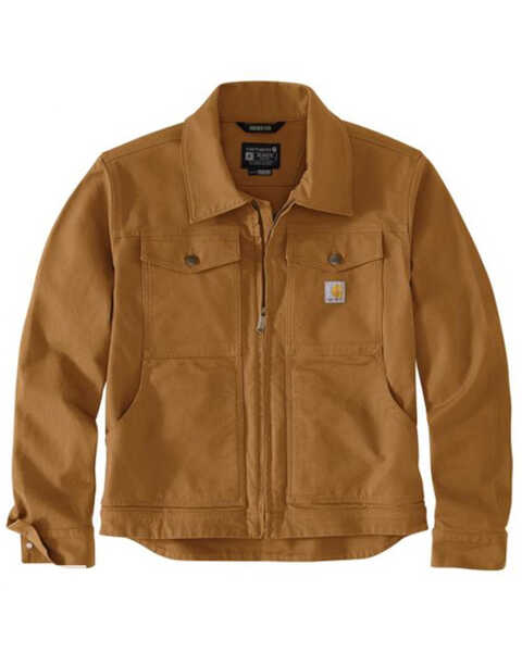 Carhartt Men's Rugged Flex Relaxed Fit Duck Shell Jacket , Brown, hi-res