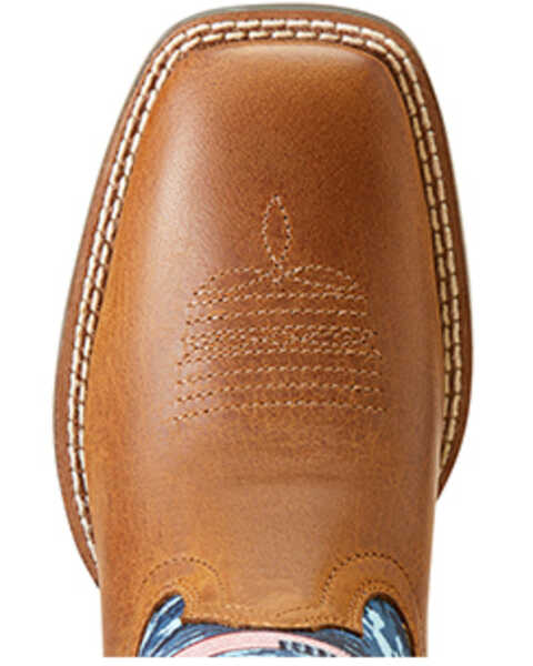 Image #4 - Ariat Boys' Patriot Western Boots - Broad Square Toe , Brown, hi-res