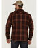 Image #5 - Ariat Men's Hiller Retro Plaid Snap Western Flannel Shirt, Maroon, hi-res