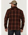 Image #5 - Ariat Men's Hiller Retro Plaid Snap Western Flannel Shirt , Maroon, hi-res