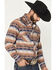 Image #2 - Rock & Roll Denim Men's Southwestern Print Long Sleeve Snap Stretch Western Shirt, Tan, hi-res