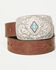 Image #1 - Idyllwind Women's Highland Embossed Buckle Belt, Dark Brown, hi-res