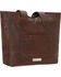 Image #3 - American West Chestnut Brown Mojave Canyon Large Zip Top Tote, Chestnut, hi-res