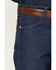Image #2 - Wrangler Men's 13MWZ Dark Wash High Rise Rigid Cowboy Cut Straight Jeans, Indigo, hi-res