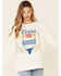 Recycled Karma Women's White Coors Rodeo Graphic Long Sleeve Top, White, hi-res