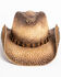 Image #3 - Shyanne Women's Rustic Straw Cowboy Hat, Brown, hi-res