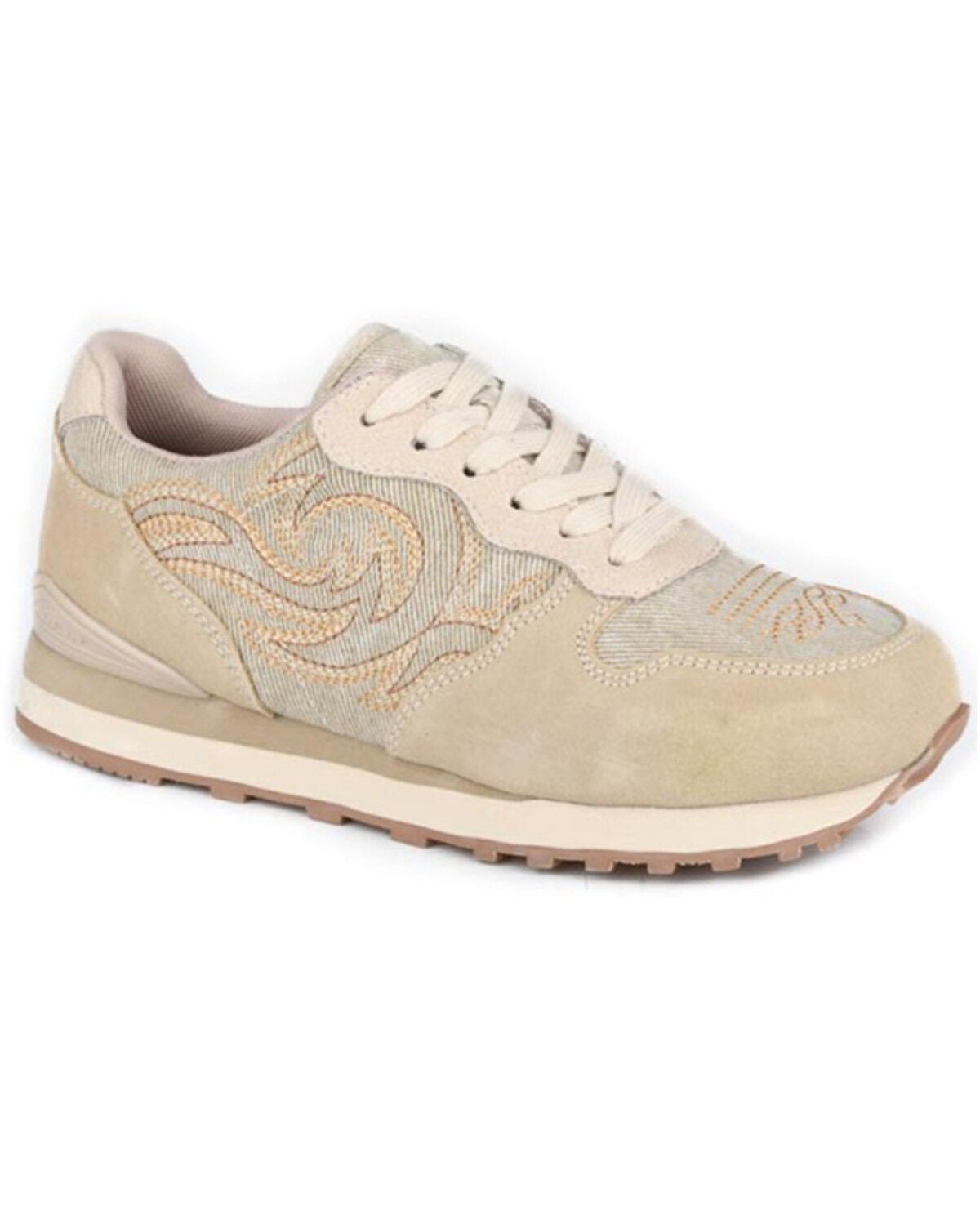 Roper Women's Giddy Up Spice Casual Shoes, Tan, hi-res