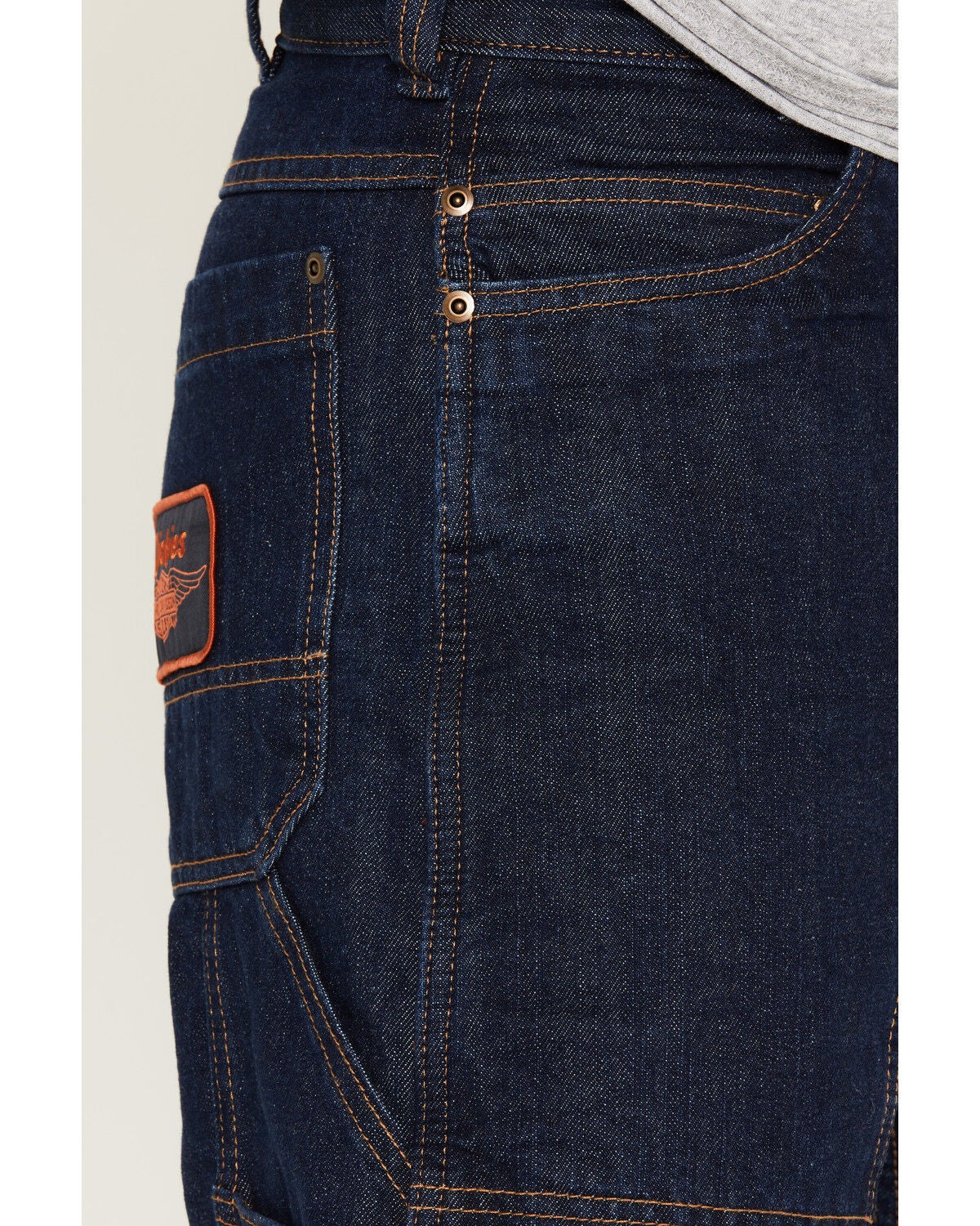 Image #2 - Dickies X Harley Davidson Men's Double Knee Carpenter Jeans, Dark Wash, hi-res
