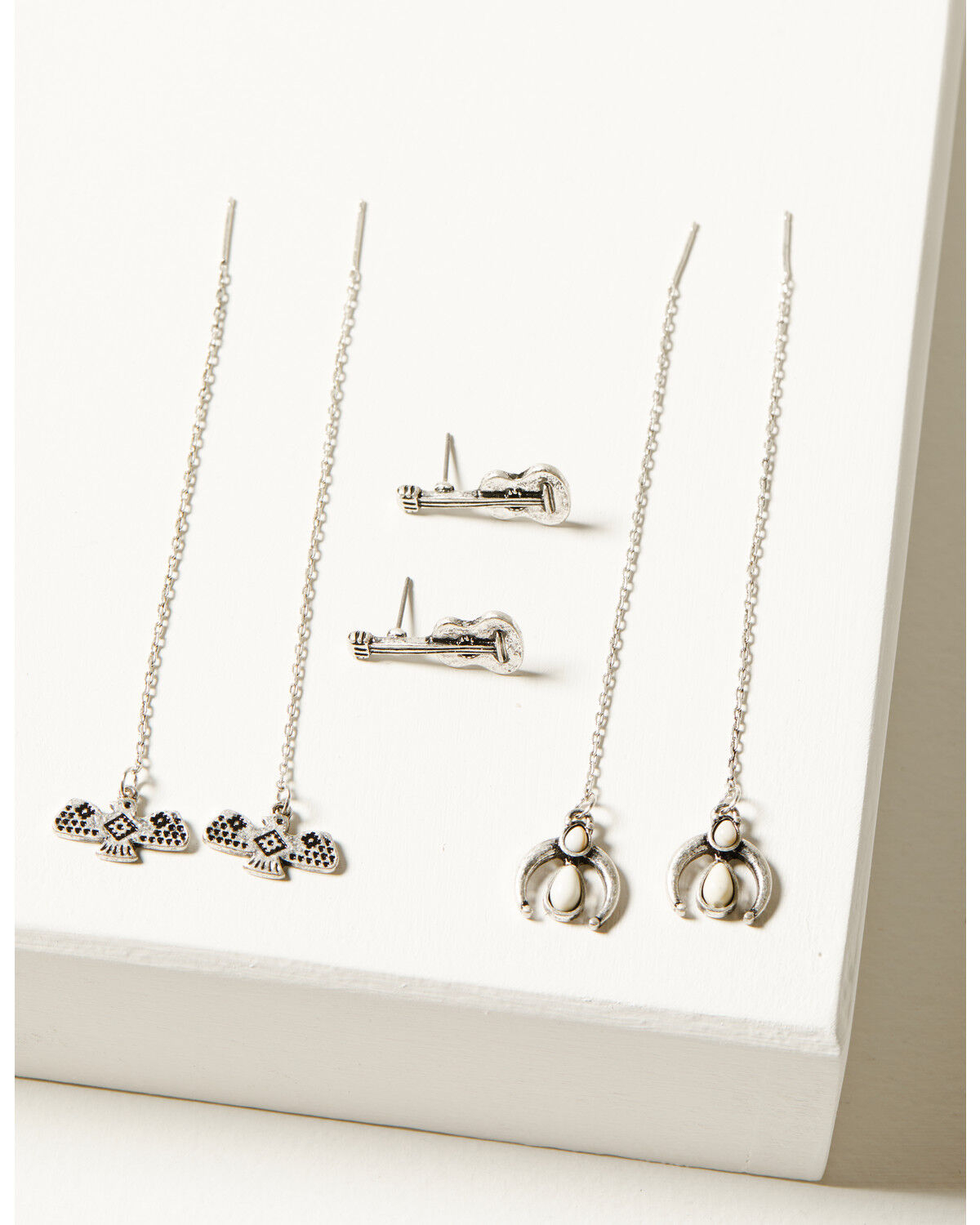 Image #2 - Idyllwind Women's Threaders Hallbrook Earring Set - 6 Piece, Silver, hi-res