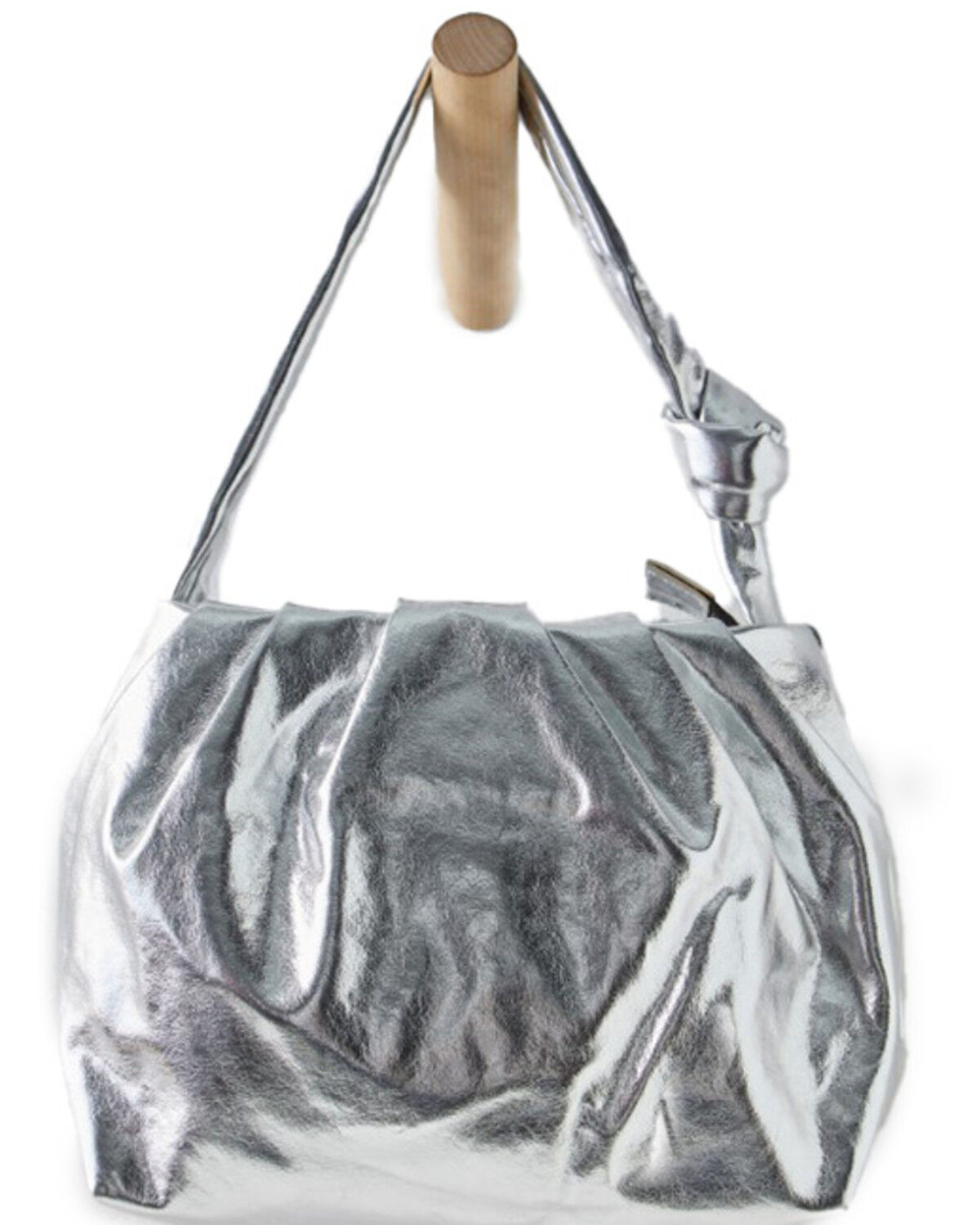 Image #1 - Free People Women's Viva La Vegan Clutch, Silver, hi-res