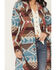 Image #3 - Shyanne Women's Southwestern Print Long Line Coat, Brown, hi-res
