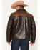Image #4 - Scully Men's Shearling Collar Trucker Jacket, Chocolate, hi-res
