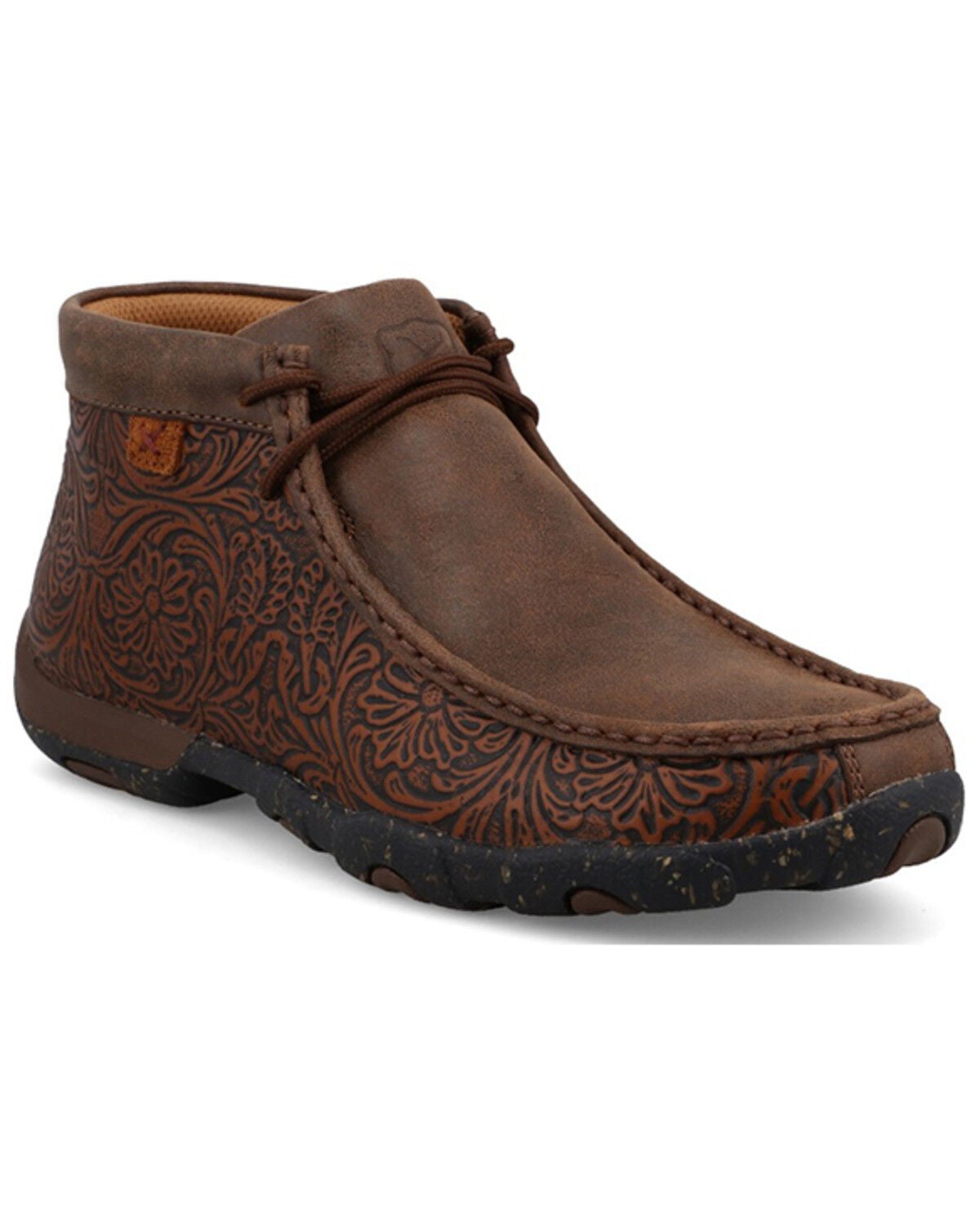 Twisted X Women's Chukka Driving Mocs, Brown, hi-res