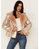 Image #1 - Shyanne Women's Lux Metallic Faux Shearling Jacket, Rose, hi-res