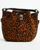 Image #2 - Justin Women's Leopard Print Mini Bucket Crossbody Bag, Brown, hi-res