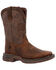 Image #1 - Durango Boys' Lil' Rebel western Boots - Broad Square Toe , Brown, hi-res
