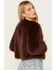 Image #4 - Shyanne Women's Fluffy Faux Fur Coat , Mahogany, hi-res