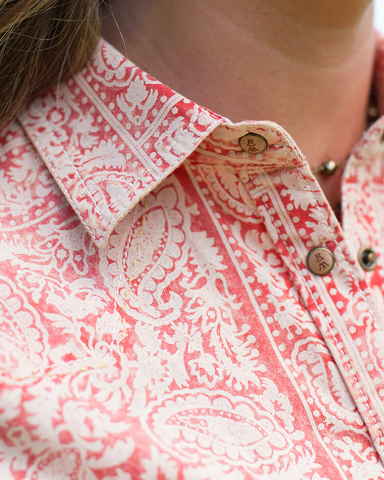 Ryan Michael Women S Red Bandana Print Shirt Sheplers