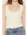 Image #3 - Fornia Women's Eyelet Bralette Tank Top, Ivory, hi-res