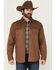 Image #1 - Dakota Grizzly Ryker Microsuede Sherpa Lined Shirt Jacket, Tan, hi-res