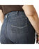 Image #4 - Ariat Women's R.E.A.L. Perfect Rise Madison Stretch Straight Jeans - Plus, Dark Wash, hi-res