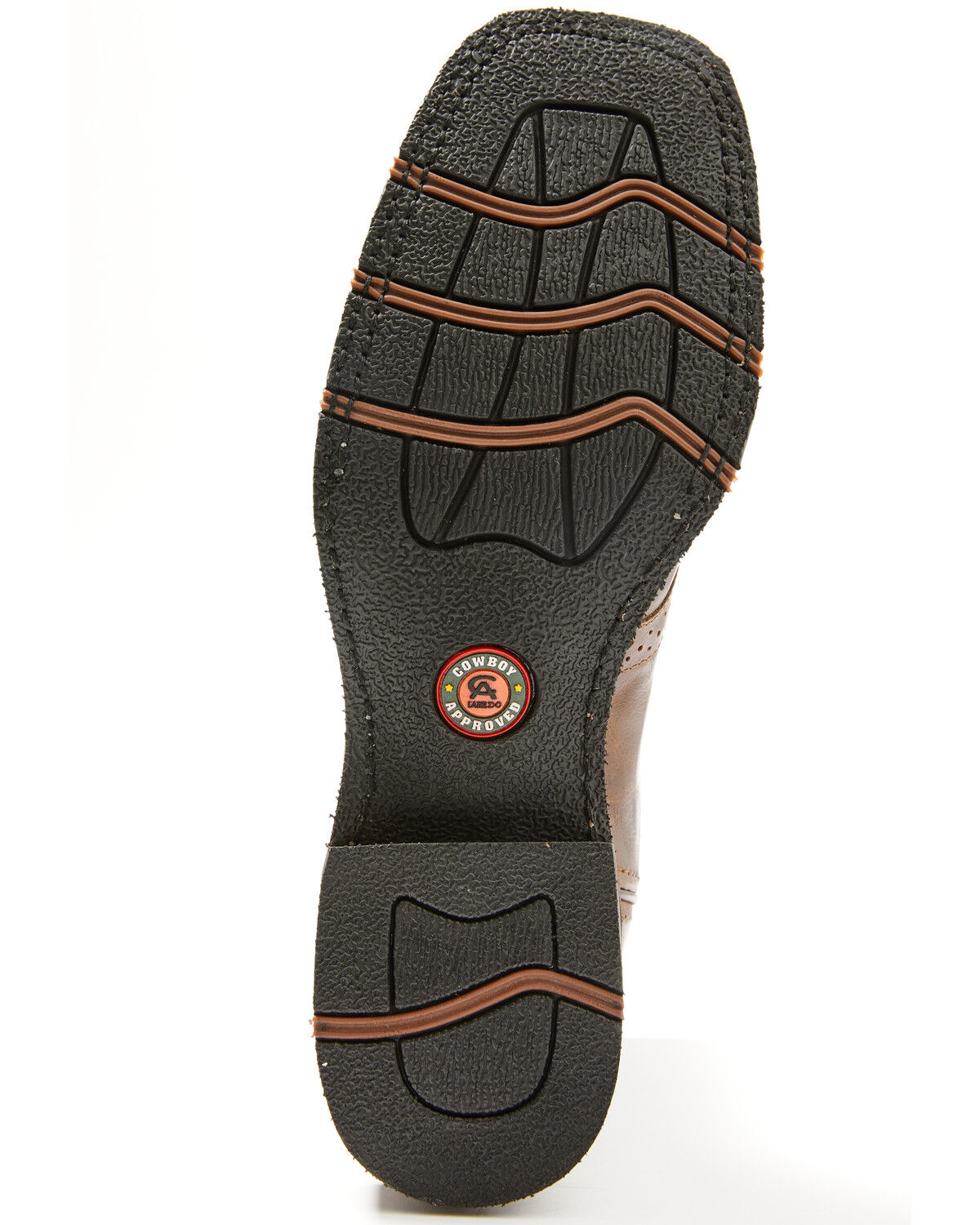 Image #7 - Laredo Men's Hyde Performance Western Boots - Broad Square Toe, Brown, hi-res