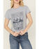 Image #3 - White Crow Women's Ombre Bandana Short Sleeve Graphic Print Tee, Blue, hi-res