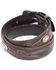 Image #2 - Cody James Men's Turquoise Stitched Longhorn Buckle Belt, Brown, hi-res