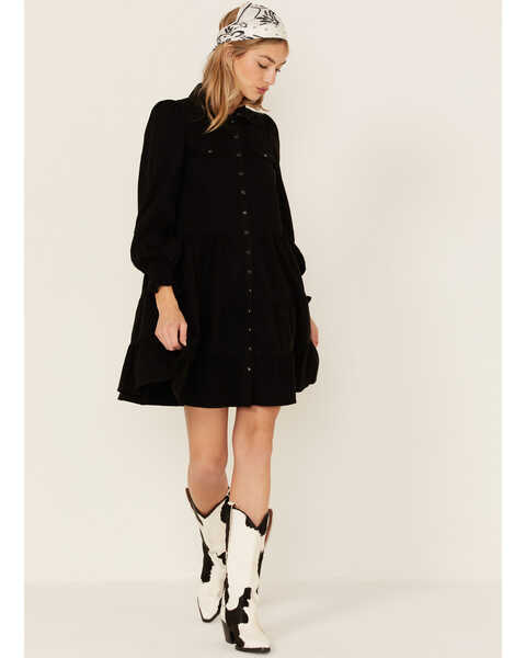 Image #2 - Maggie Sweet Women's Dolly Tiered Dress, Black, hi-res