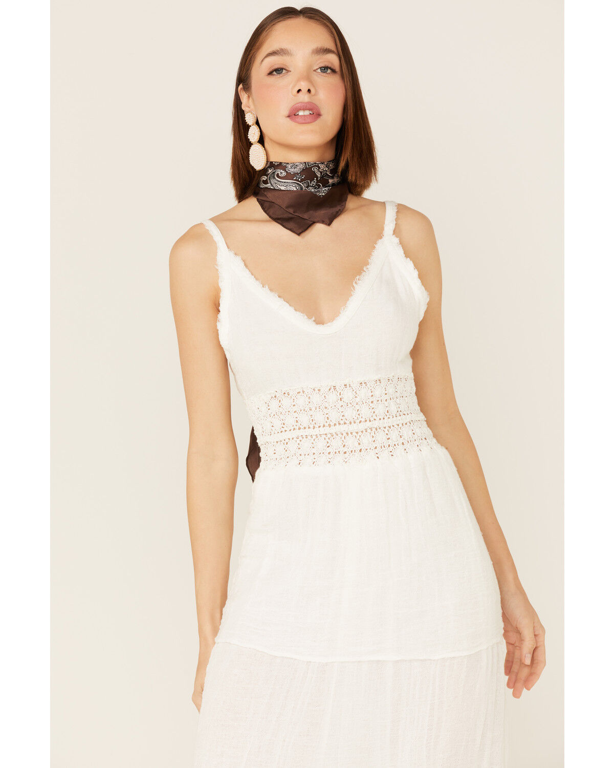 Image #2 - Jen's Pirate Booty Women's Heart of Gold Maxi Dress, White, hi-res