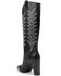 Image #4 - Daniel X Diamond Women's The Tall T Leather Western Boots - Snip Toe, Black, hi-res