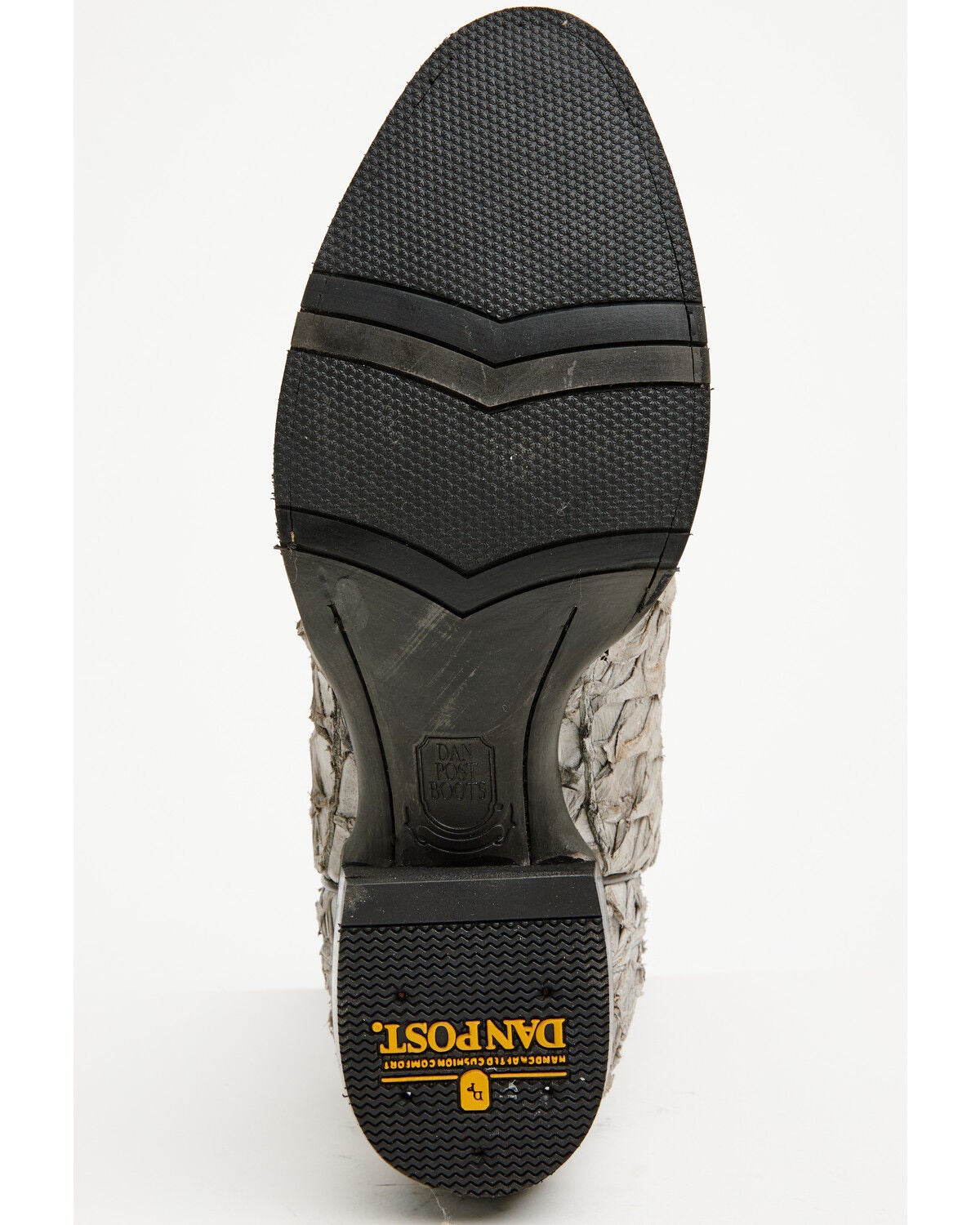 Image #7 - Dan Post Men's Exotic Pirarucu Western Boots - Round Toe, Grey, hi-res