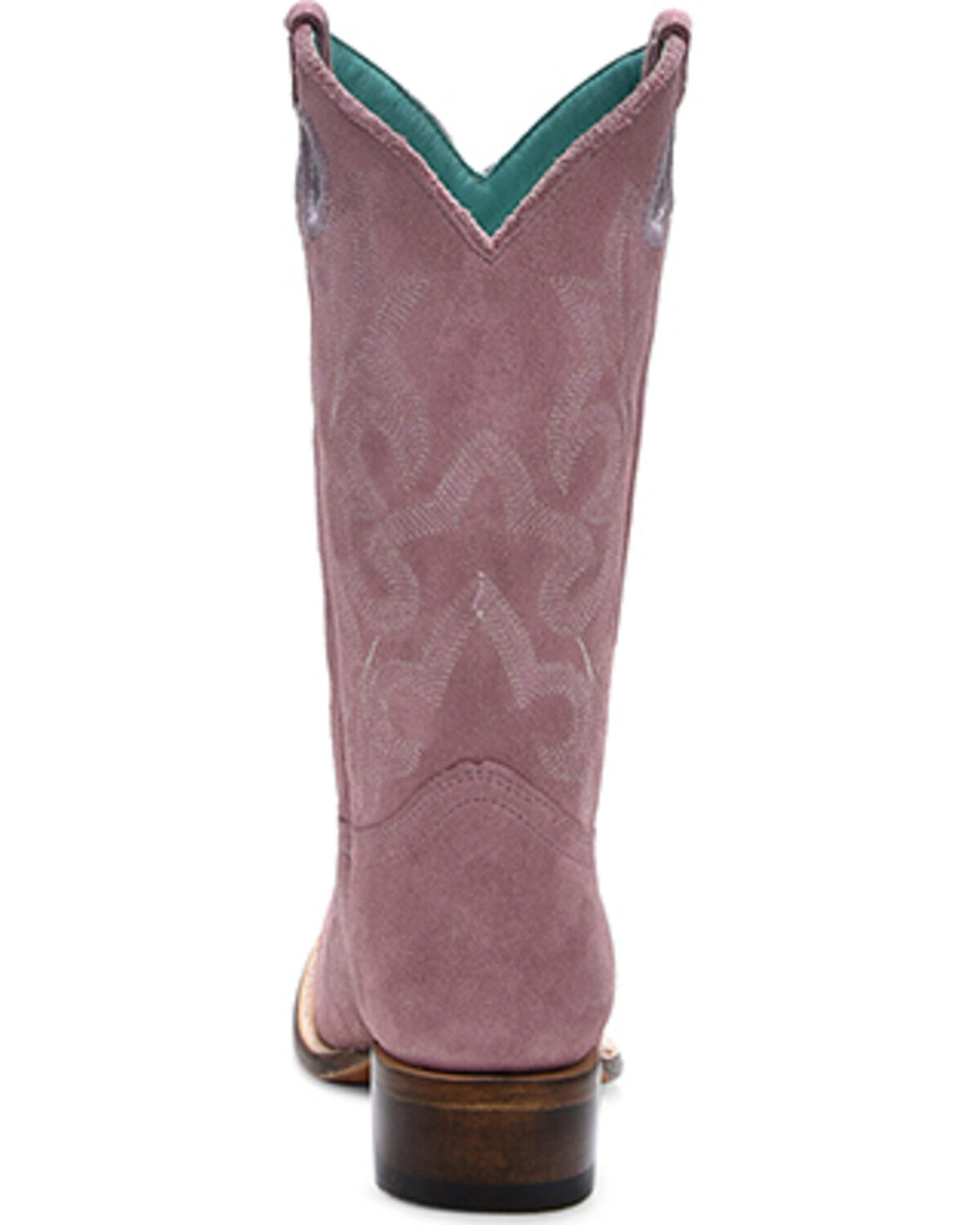 Image #4 - Corral Girls' Suede Western Boots - Square Toe, Lavender, hi-res