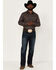 Cody James Men's Bandera Large Paisley Print Long Sleeve Snap Western Shirt , Brown, hi-res