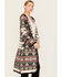 Image #2 - Cripple Creek Women's Southwestern Print Hooded Duster, Black, hi-res