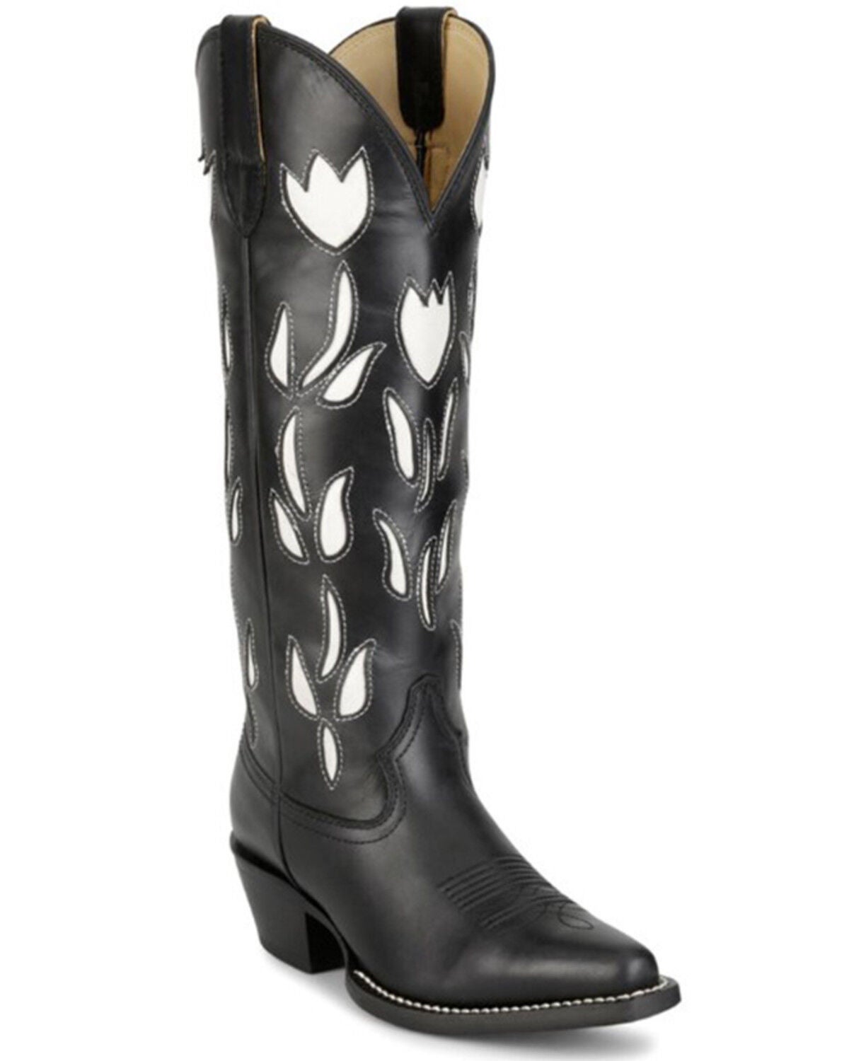 Justin Women's May Tall Western Boots - Snip Toe, Black, hi-res