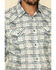 Image #4 - Moonshine Spirit Men's Wash Out Plaid Long Sleeve Western Shirt, Blue, hi-res