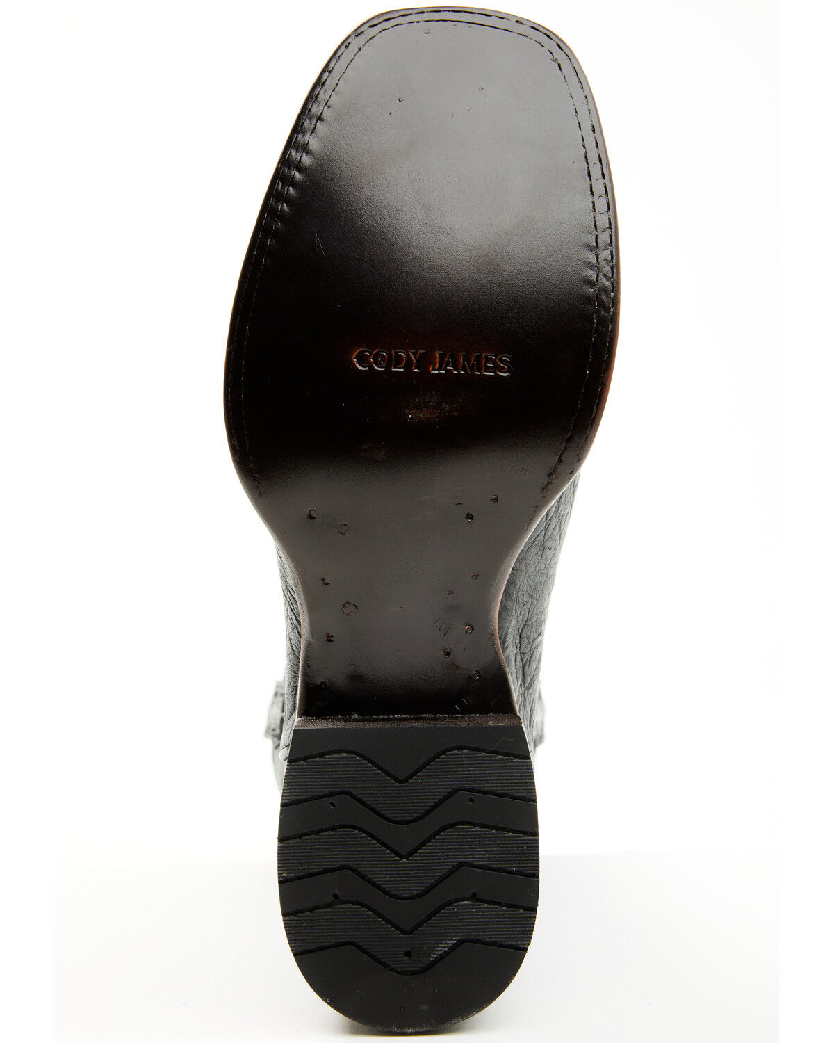 Image #7 - Cody James Men's Exotic Full Quill Ostrich Western Boots - Broad Square Toe, Black, hi-res