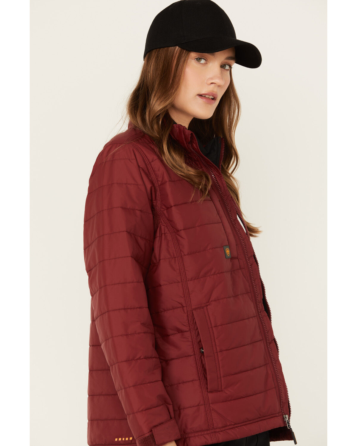 Image #2 - Ariat Women's Rebar Cordura Ripstop Lightweight Insulated Jacket, Red, hi-res