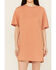 Image #3 - Rock & Roll Denim Women's Rhinestone Short Sleeve T-Shirt Mini Dress, Orange, hi-res